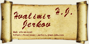 Hvalimir Jerkov vizit kartica